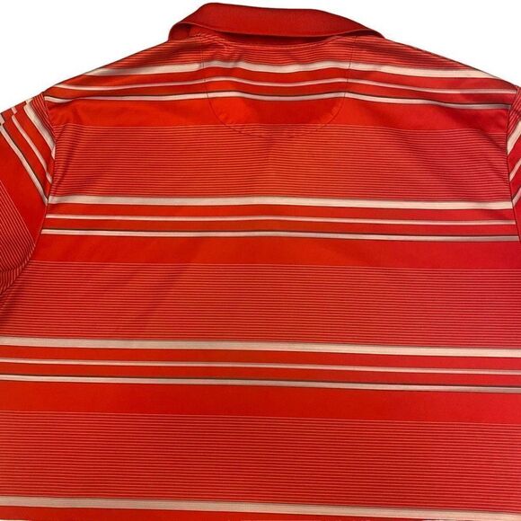 Jack Nicklaus Red, White, and Gray Striped StayDri Polo Size XL - Picture 7 of 12